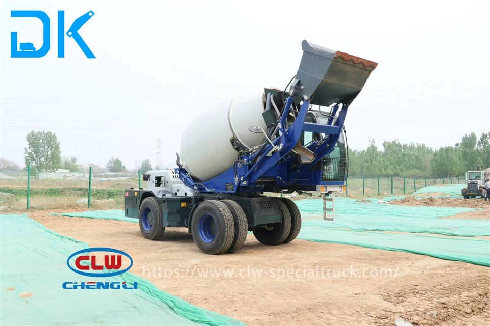 Self-Loading Concrete Mixer Truck factory